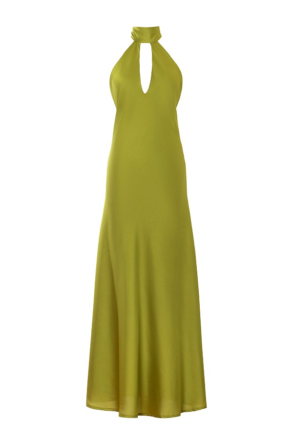 The Essential Emerald Halter-Neck Maxi