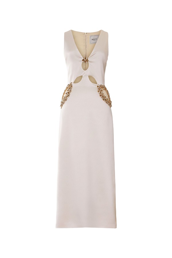 The Crepe Crystal- Teardrop Maxi